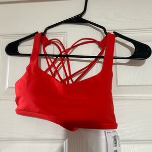 Red Strappy Women's Bralette